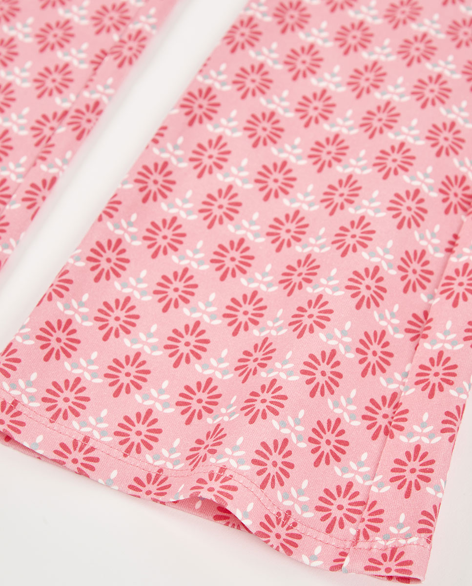 Leggings de Malha Elástica Infantil Boboli Rosa-4