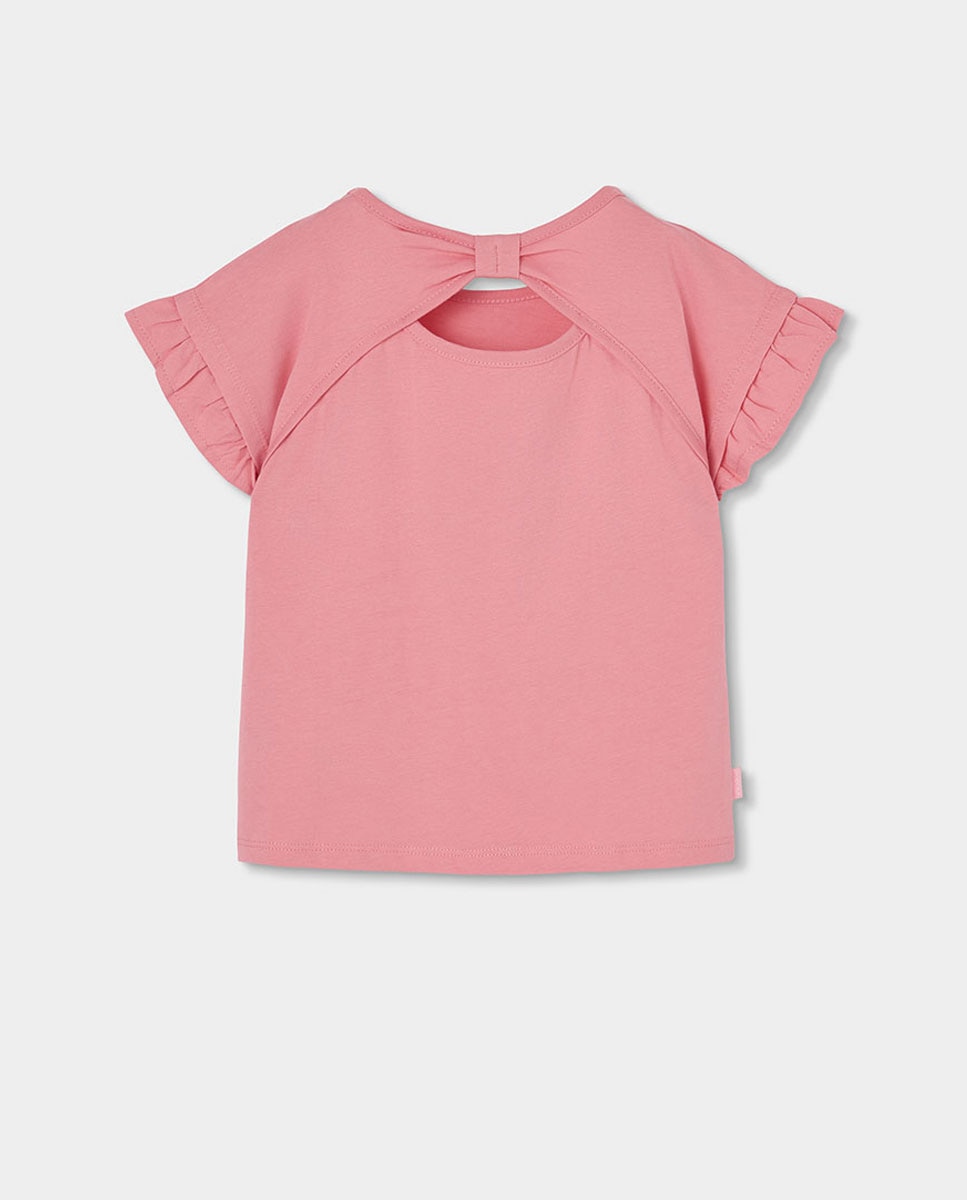 T-shirt de Malha Infantil Rosa-2