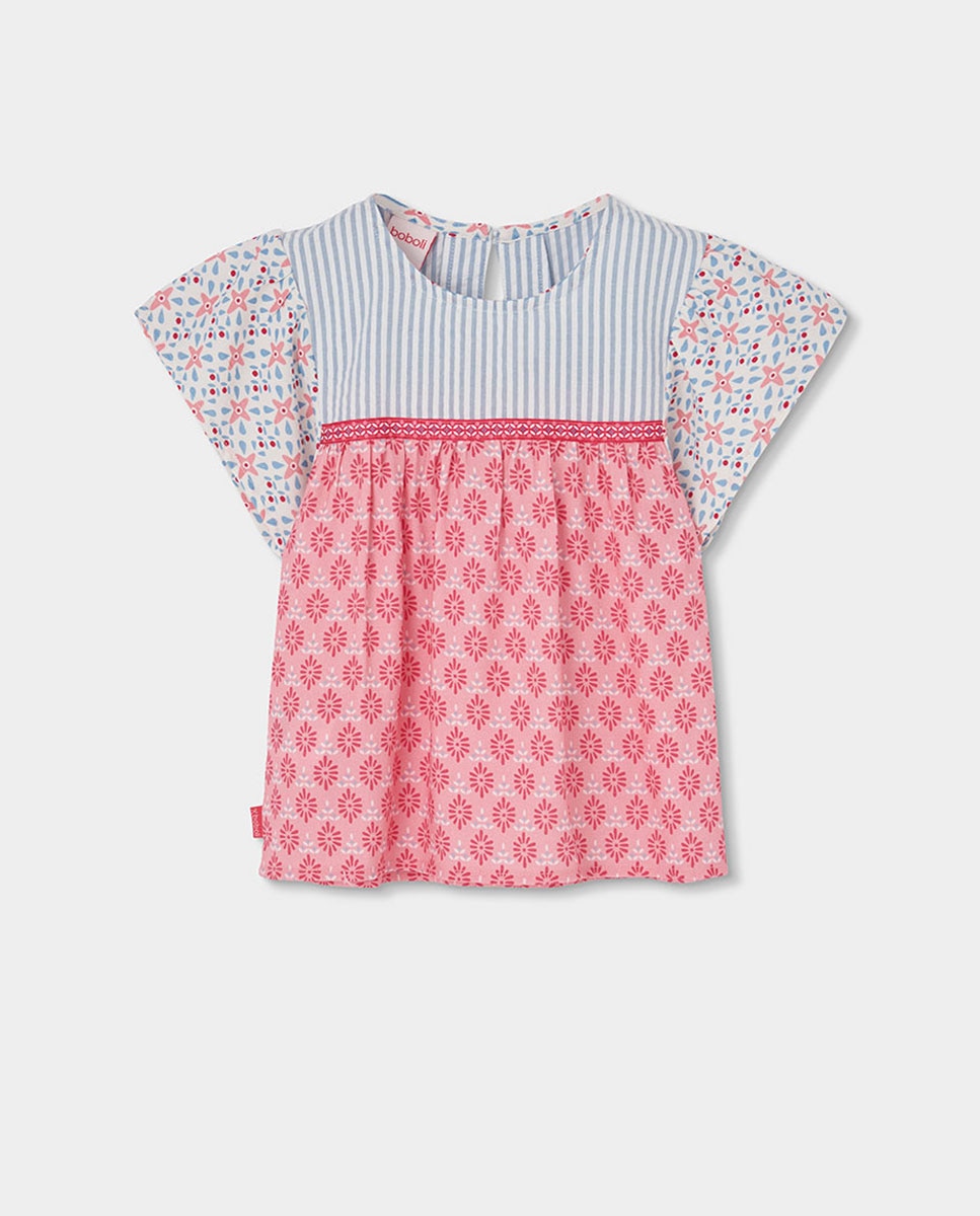 Imagem 0 de Blusa Popelina Combinada Infantil