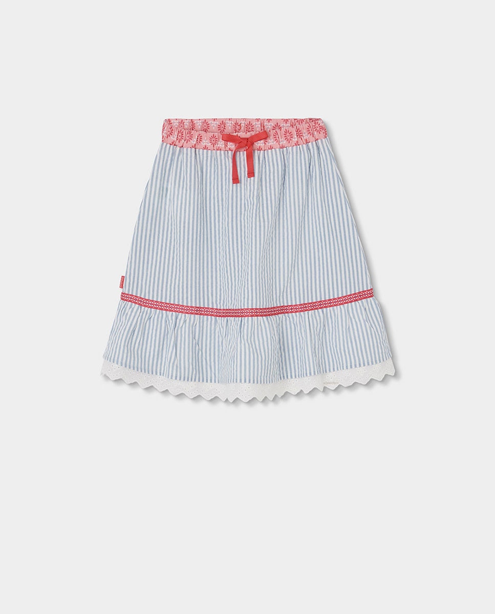 Imagem 0 de Saia em Popelina Combinada Infantil