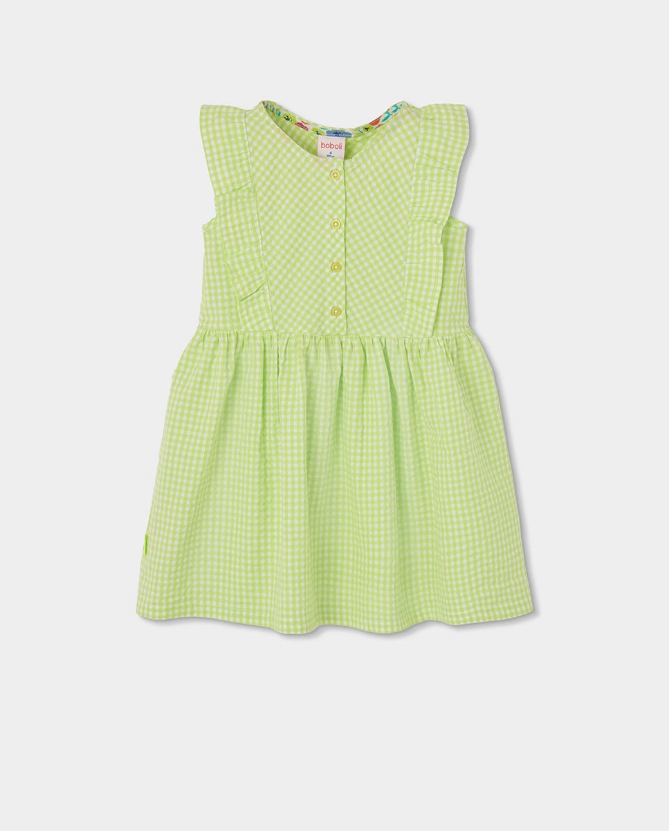 Imagem 0 de Vestido Popelina Aos Quadrados de Bebé