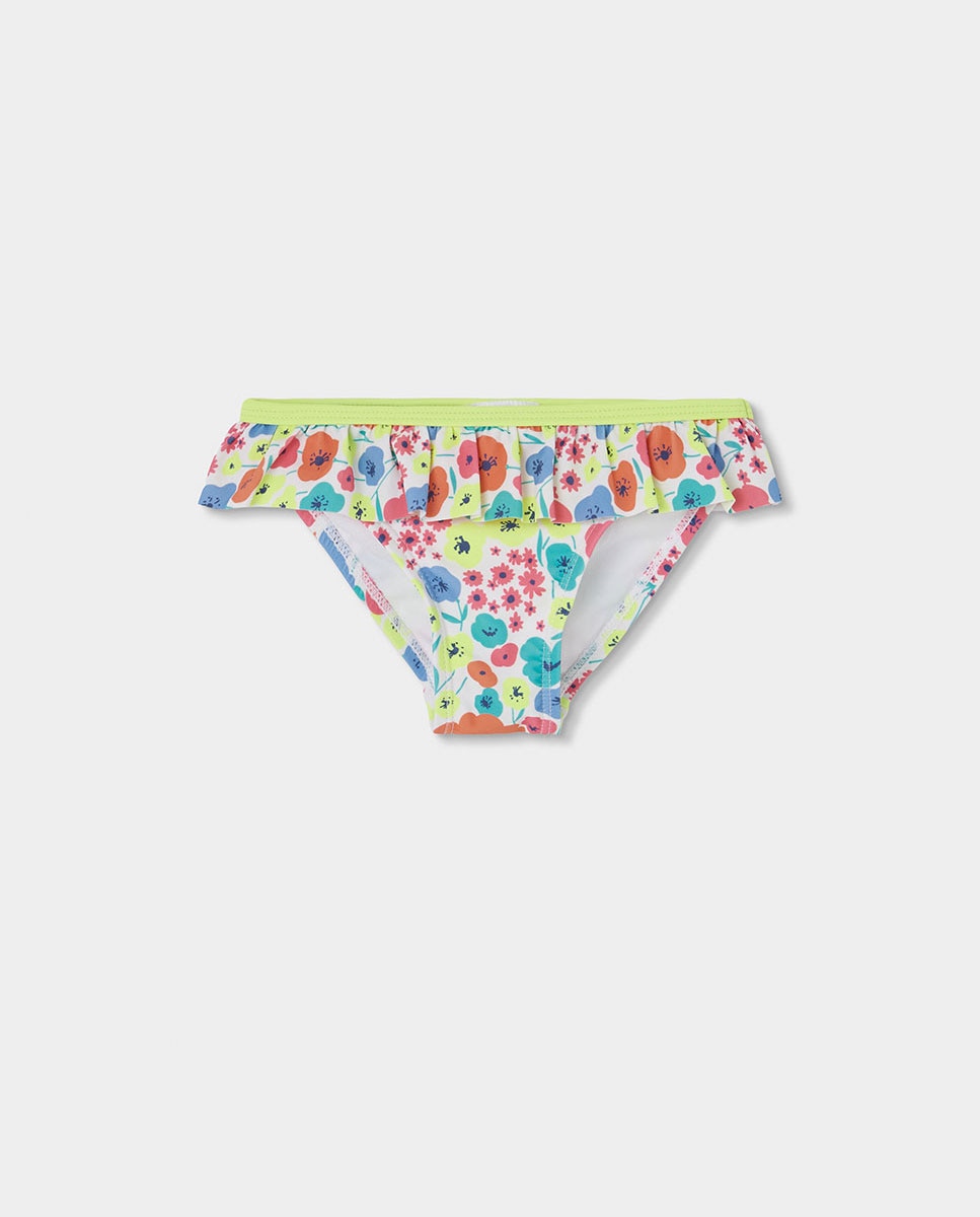 Imagem 0 de Cueca de Banho Infantil com Folho, Estampado Floral e Proteção Solar Upf50+
