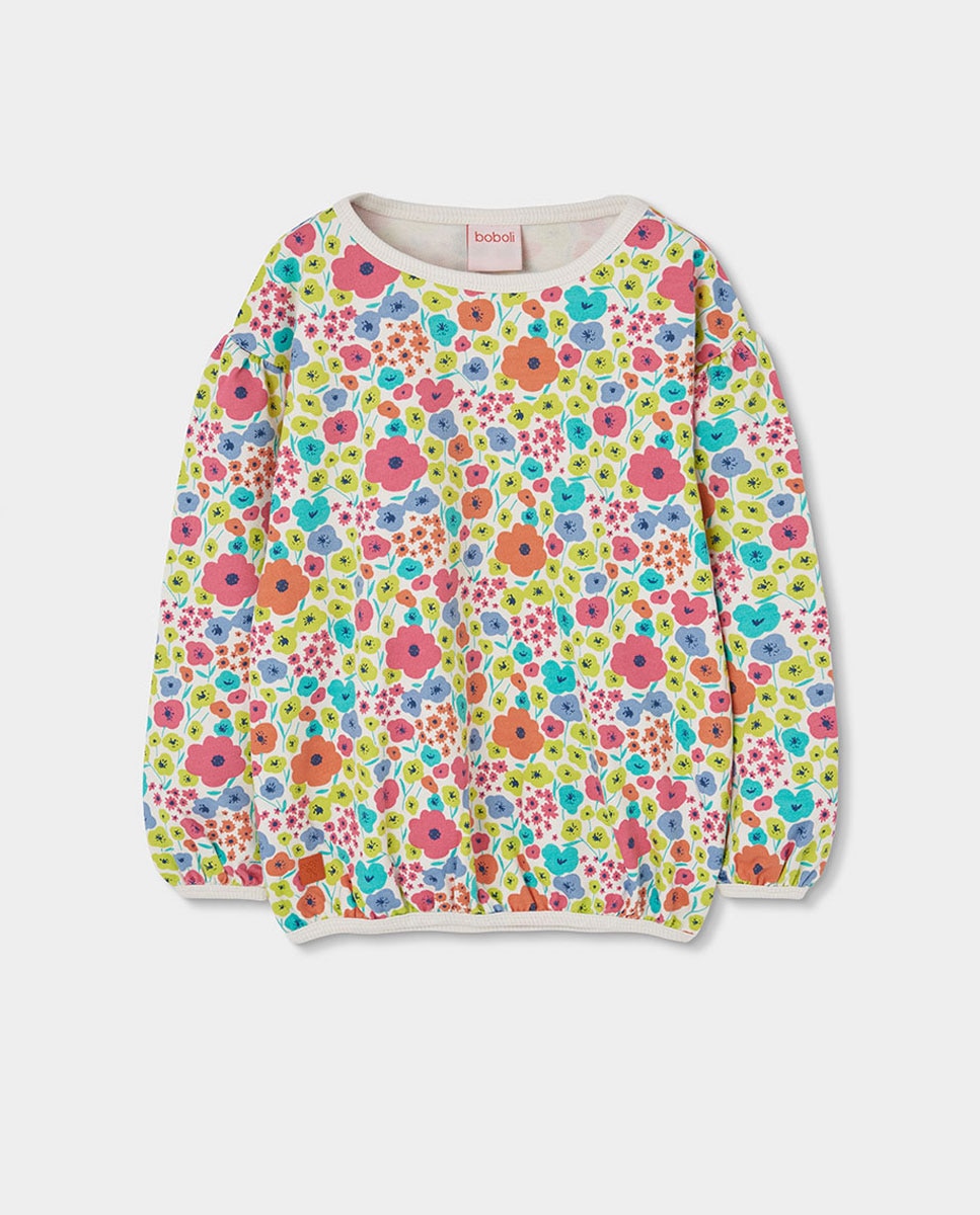 Imagem 0 de Sweatshirt de Felpa com Flores