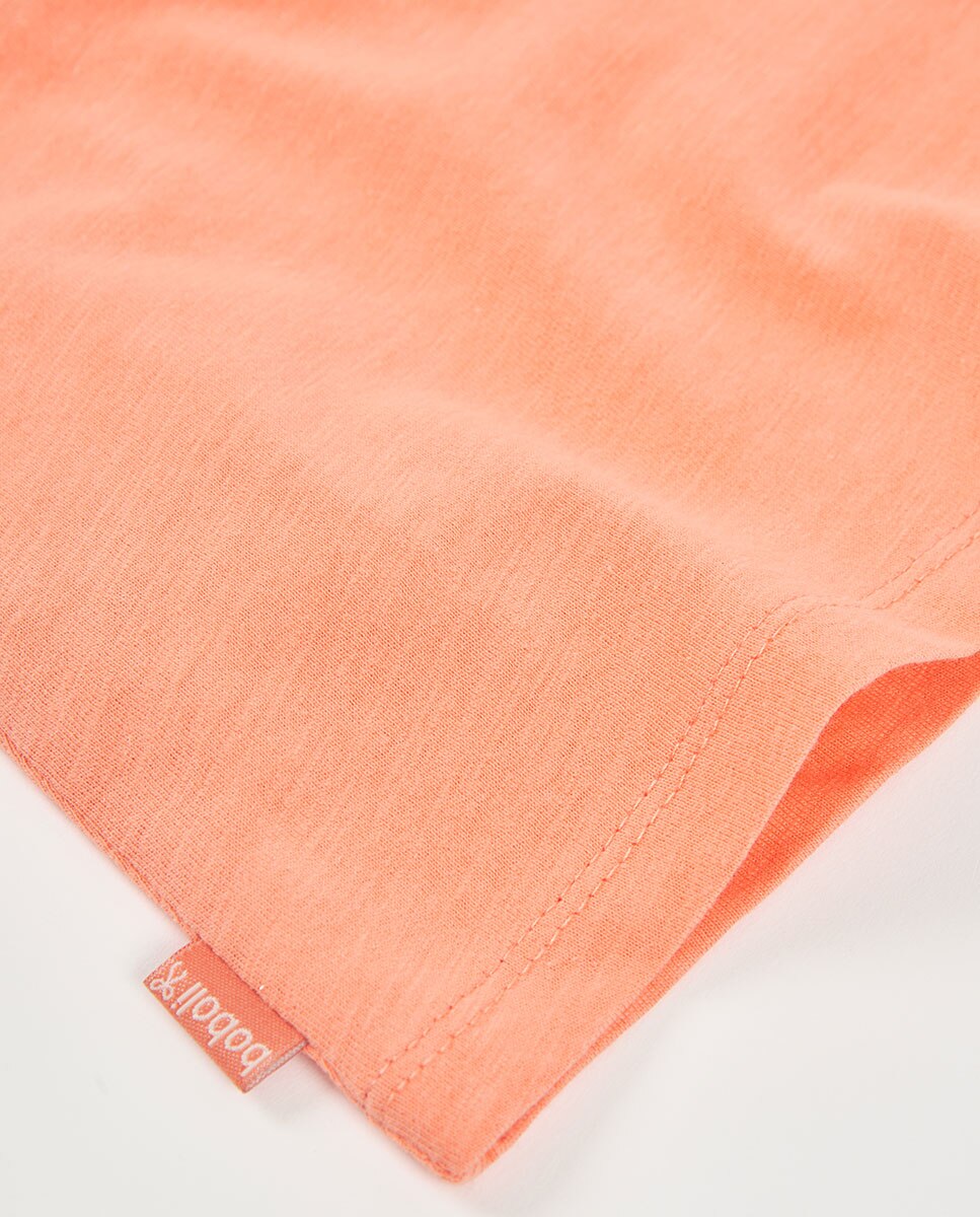 T-shirt de Malha Infantil Boboli Castanho / Laranja-4
