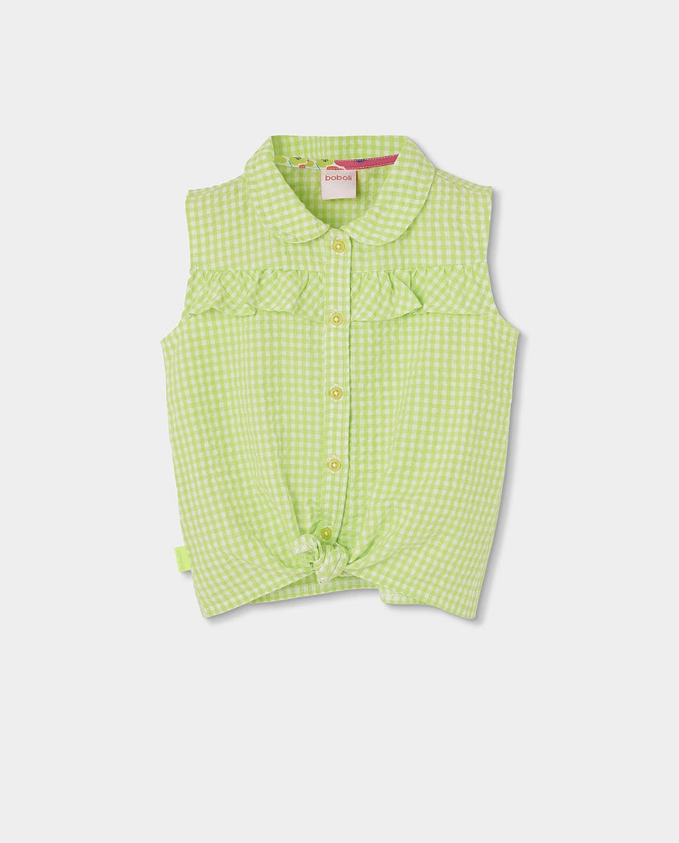 Imagem 0 de Camisa Popelina Aos Quadrados para Bebé