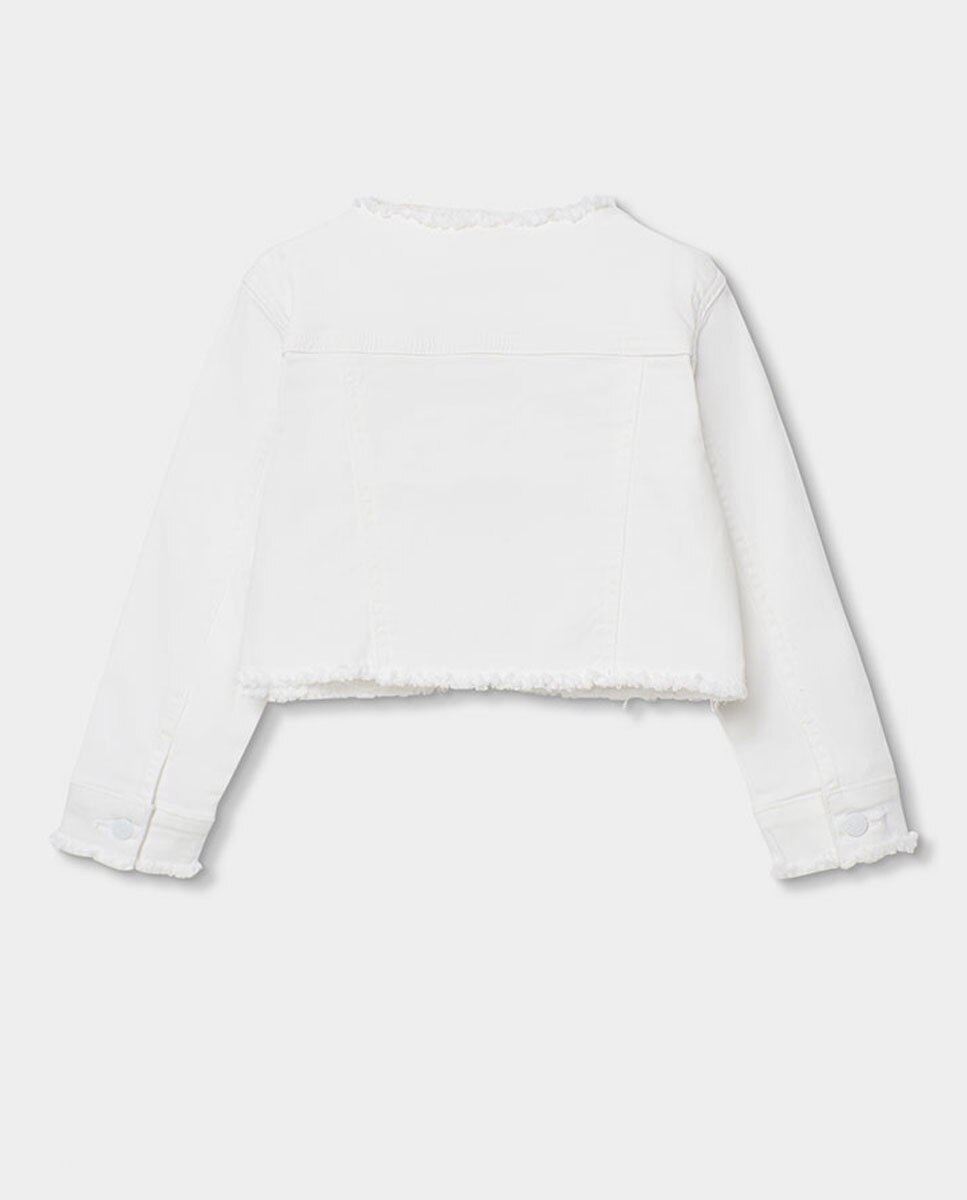 Blusão de Sarja Elástica de Bebé Boboli Branco-2