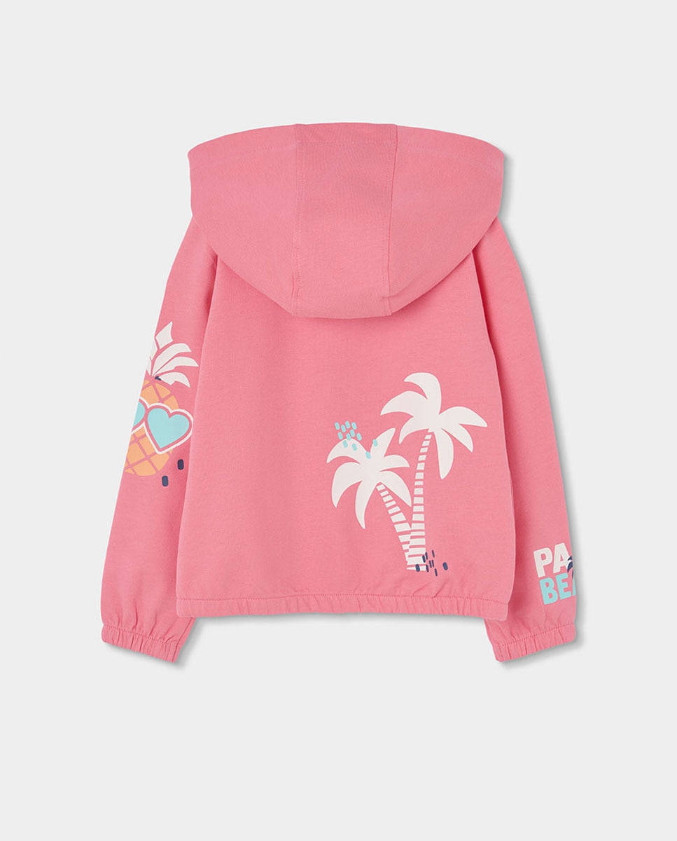 Casaco de Felpa para Bebé Boboli Rosa-pastilha-2