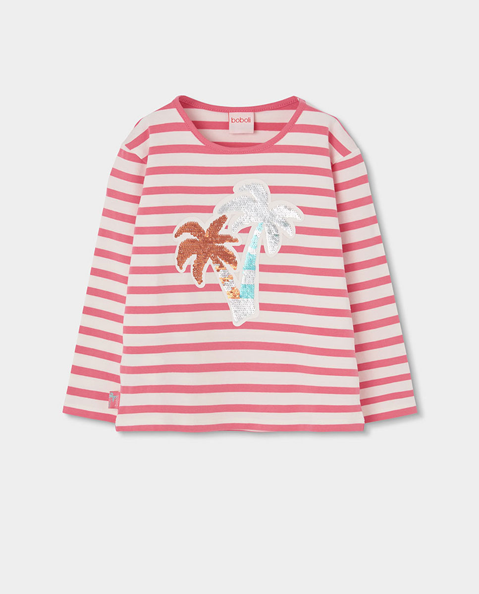 Imagem 0 de T-shirt de Malha Às Riscas para Bebé