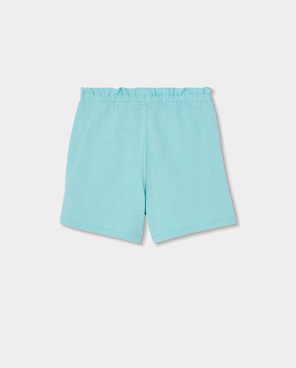 Bermudas de Malha Flamé Infantil Azul-celeste-2