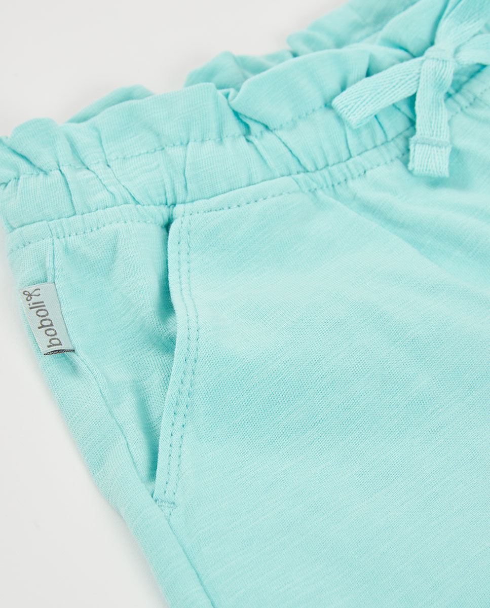 Bermudas de Malha Flamé Infantil Azul-celeste-3