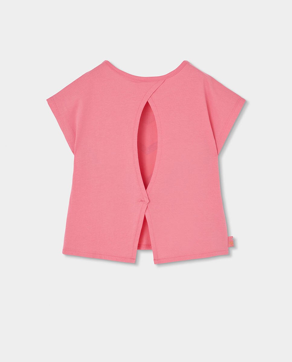 T-shirt de Malha Infantil Boboli Rosa-2