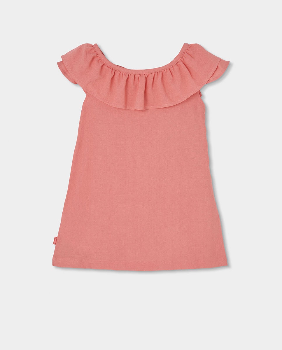 Vestido de Tecido Infantil Rosa-pastel-1