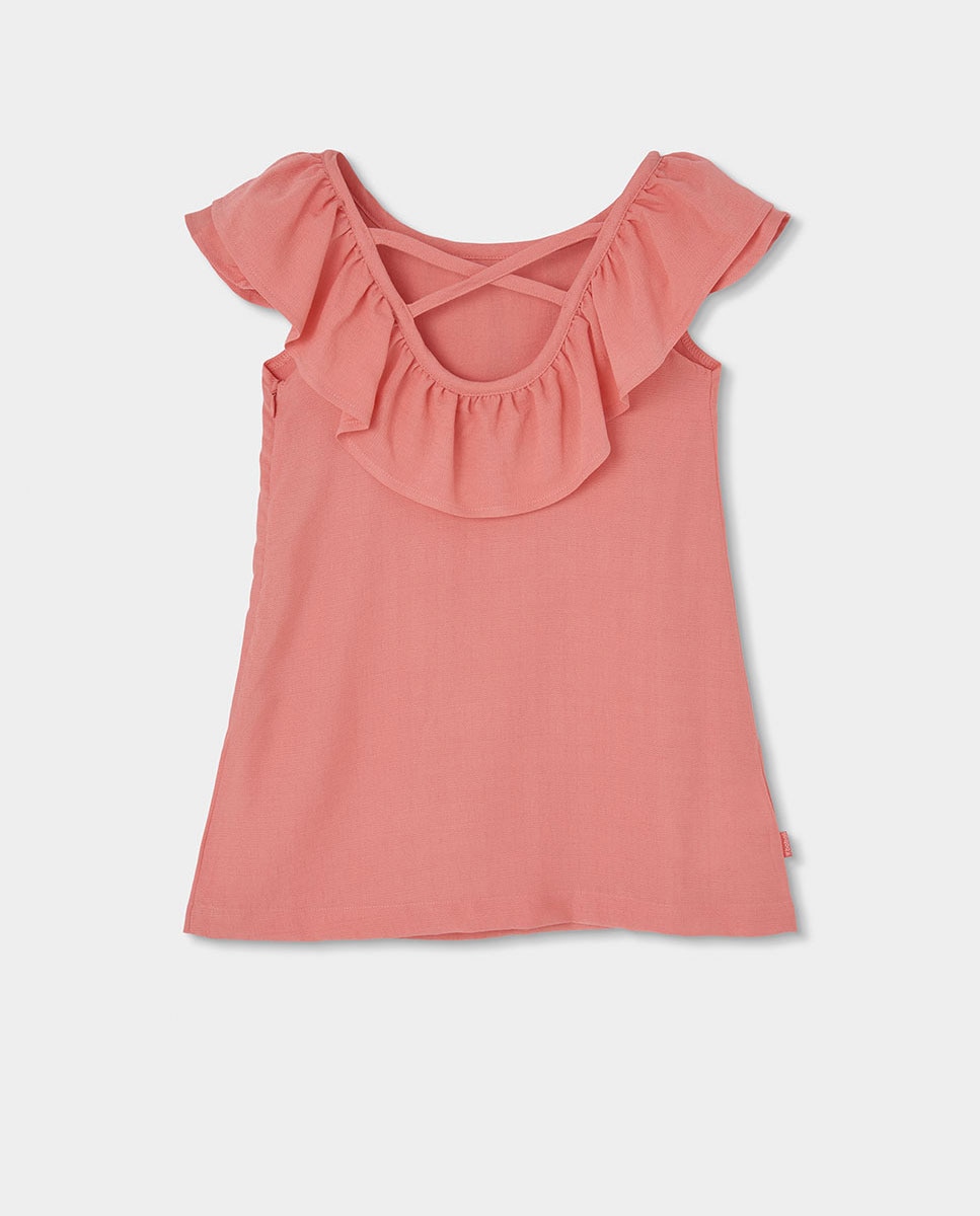 Vestido de Tecido Infantil Rosa-pastel-2