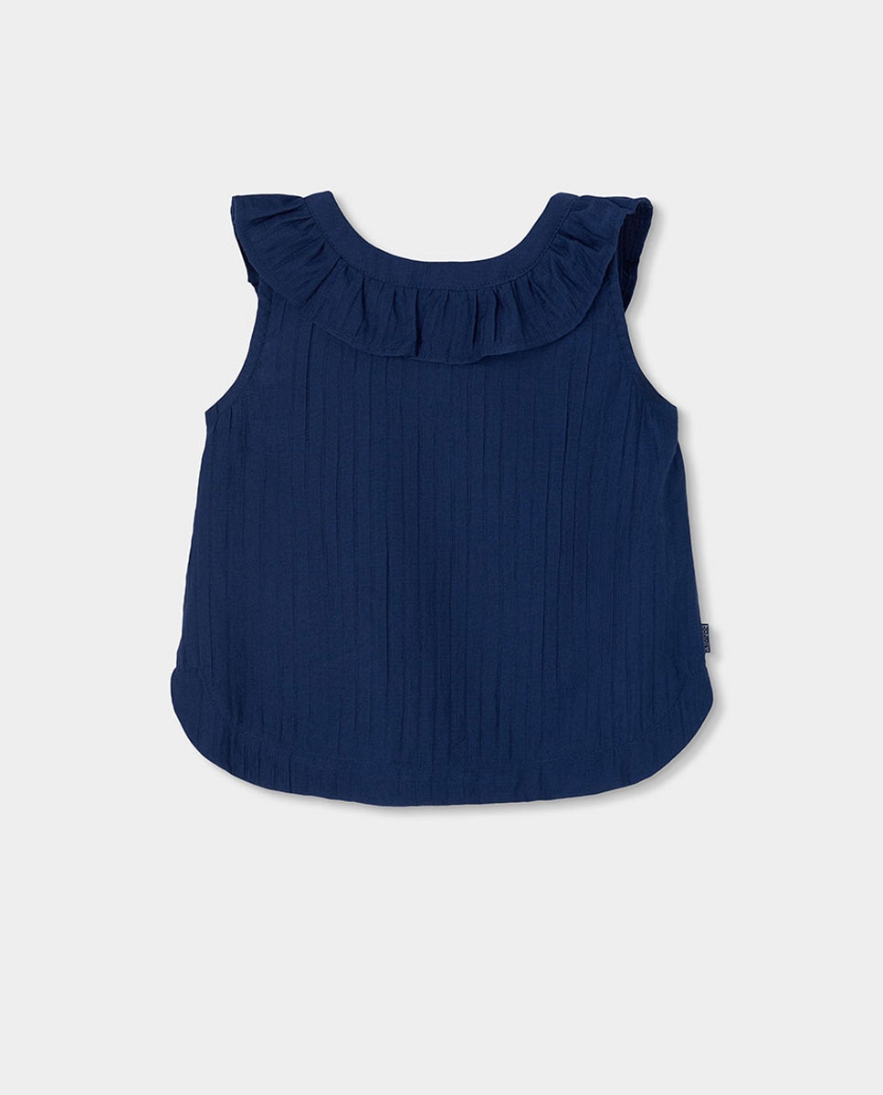Blusa de Viscose Infantil Boboli Azul-marinho-2
