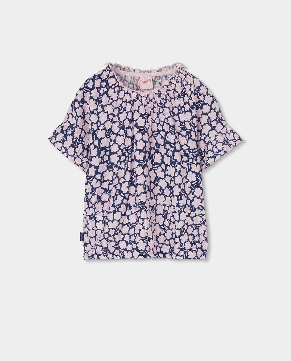 Imagem 0 de Blusa Viscosa Flores de Bebé