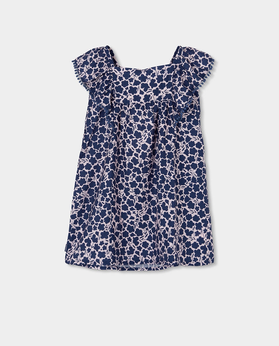 Imagem 0 de Vestido Viscosa Flores Infantil