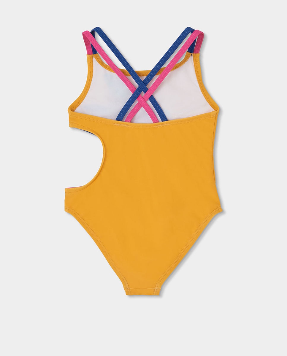 Fato de Banho Poliamida Infantil Boboli Amarelo-2