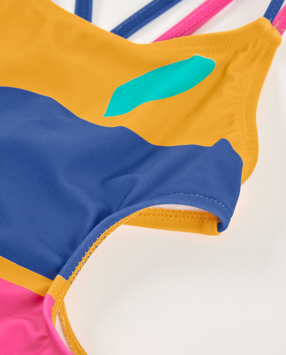 Fato de Banho Poliamida Infantil Boboli Amarelo-3
