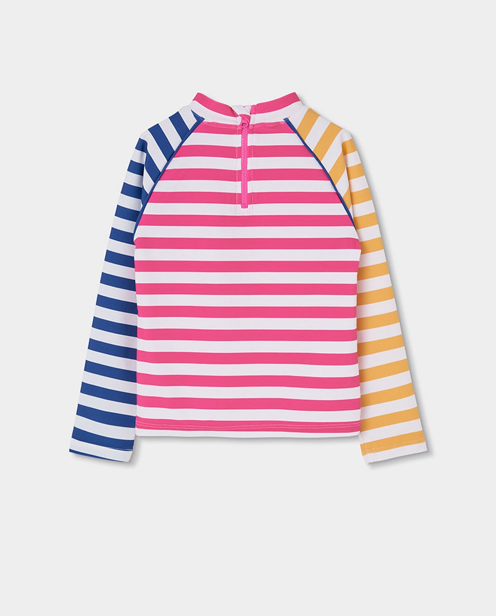 T-shirt de Malha Poliamida Infantil Rosa-pastilha-2