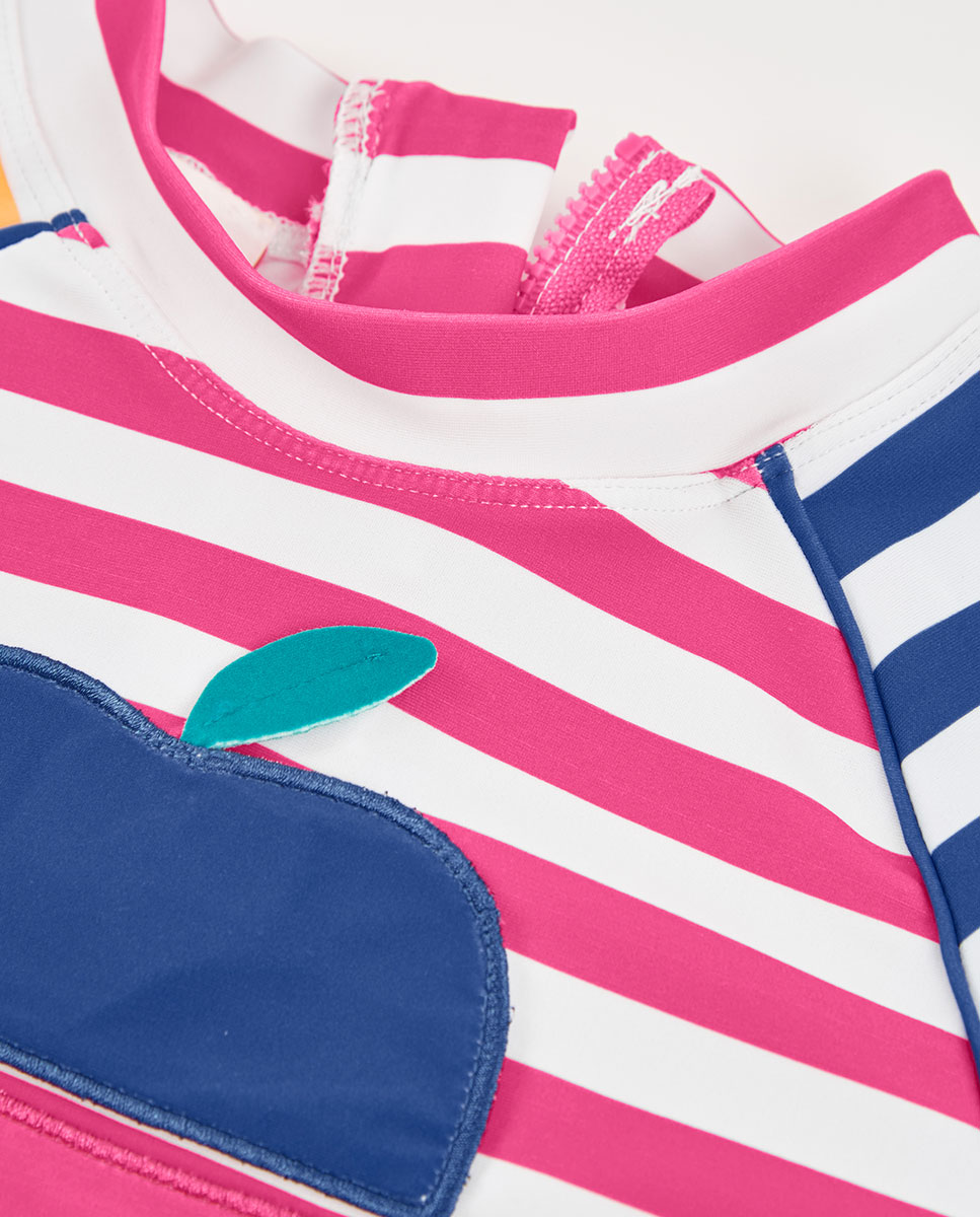 T-shirt de Malha Poliamida Infantil Rosa-pastilha-3