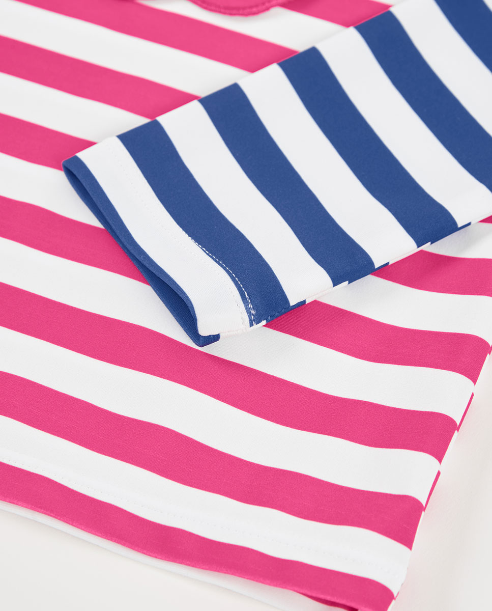 T-shirt de Malha Poliamida Infantil Rosa-pastilha-4