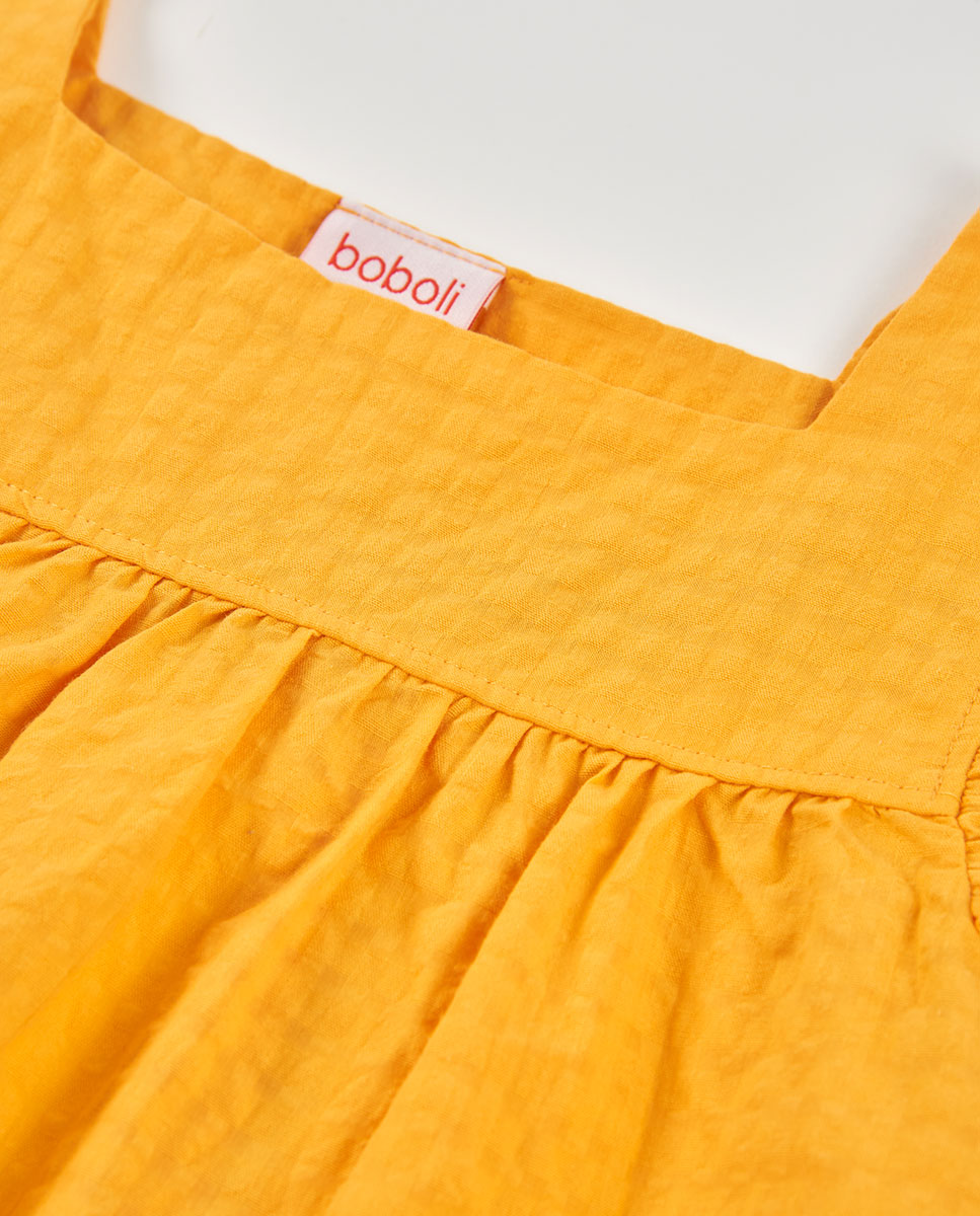 Blusão de Tecido Infantil Boboli Amarelo / Preto-3