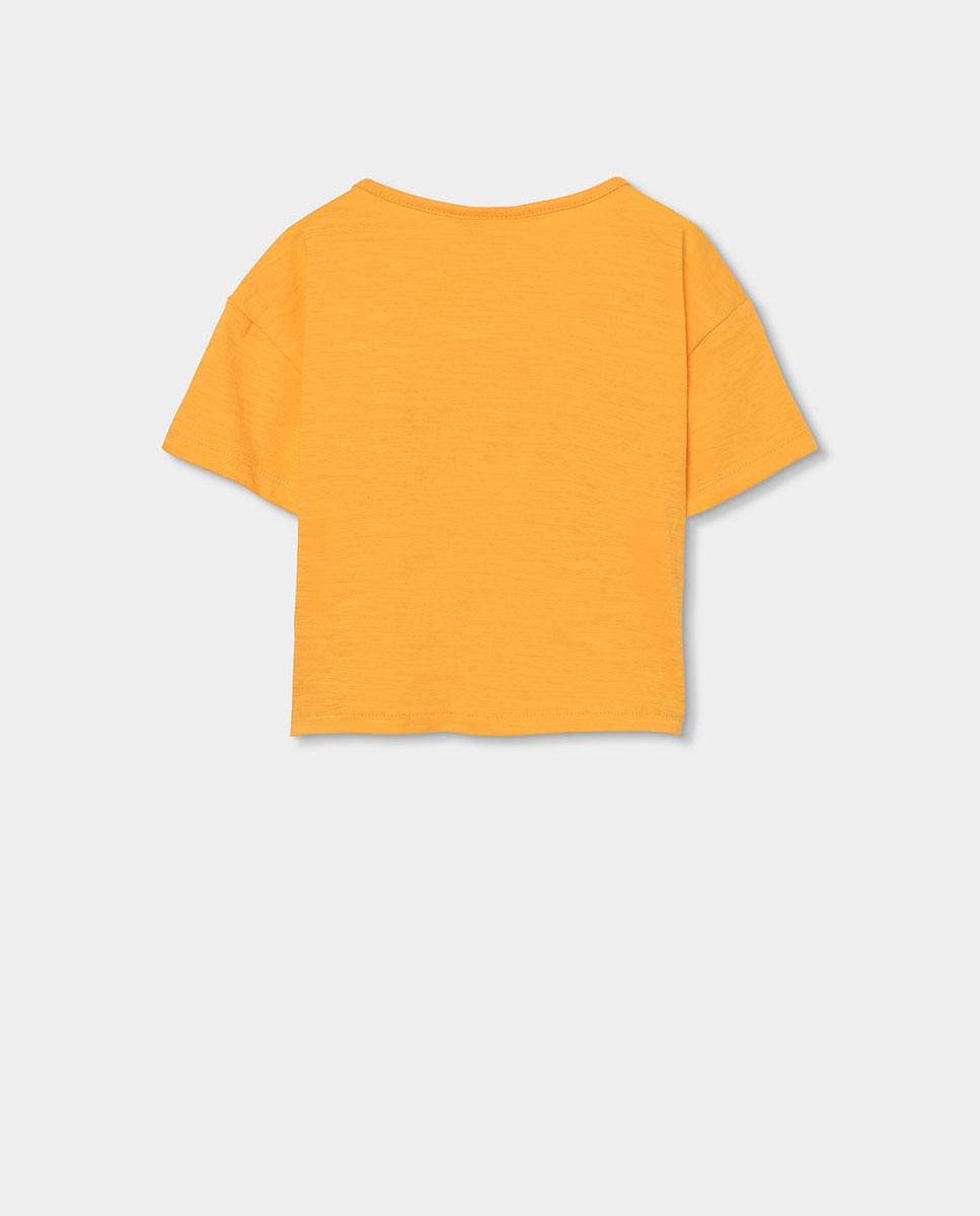 T-shirt de Malha para Bebé Boboli Amarelo-2