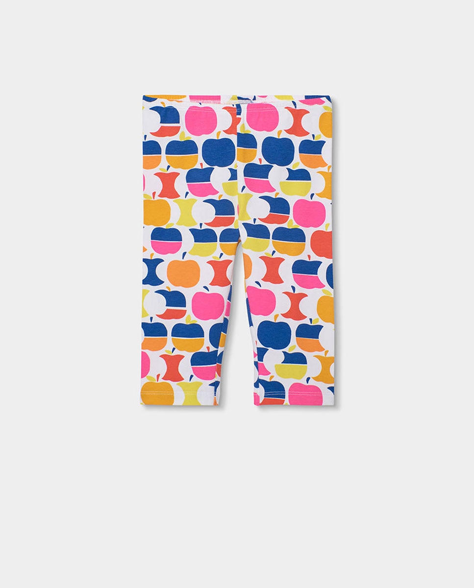 Conjunto de Malha Maçãs Infantil Boboli Fúcsia / Branco-4