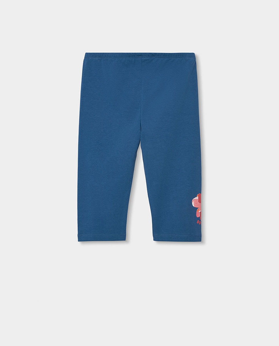 Leggings Corsário Infantil Boboli Azul-marinho / Rosa-2