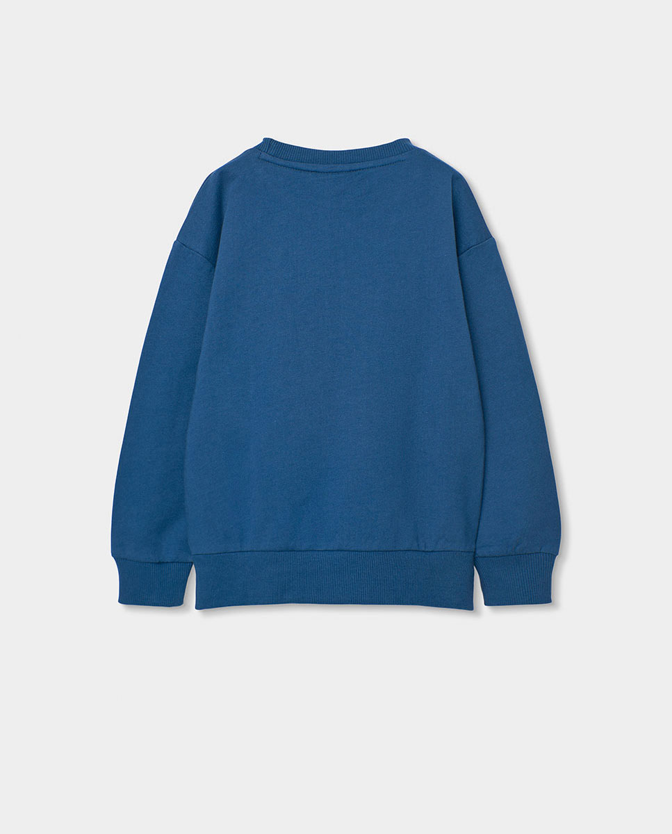 Sweatshirt Felpa Infantil Boboli Azul-marinho / Rosa-2