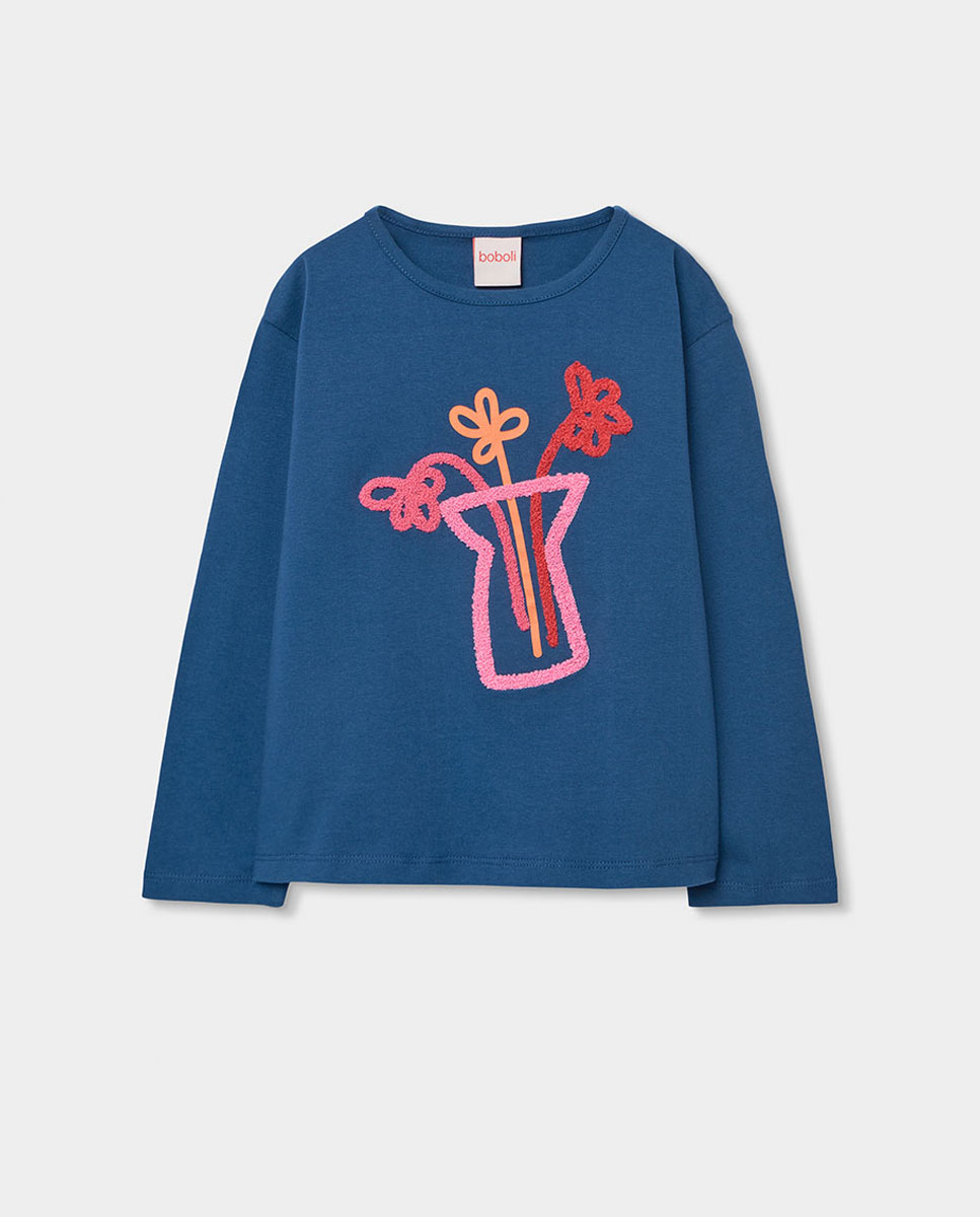 Imagem 0 de T-shirt de Malha de Manga Comprida Infantil