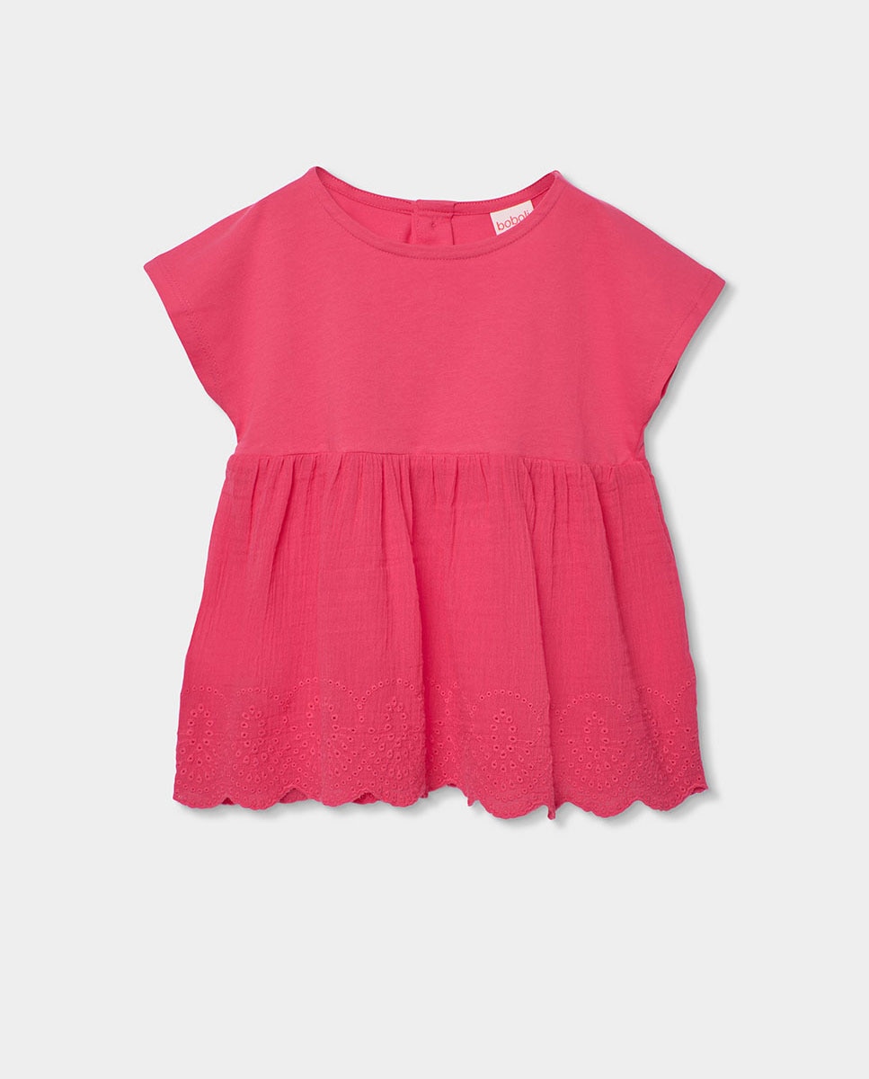 Imagem 0 de T-shirt de Malha Combinada Infantil