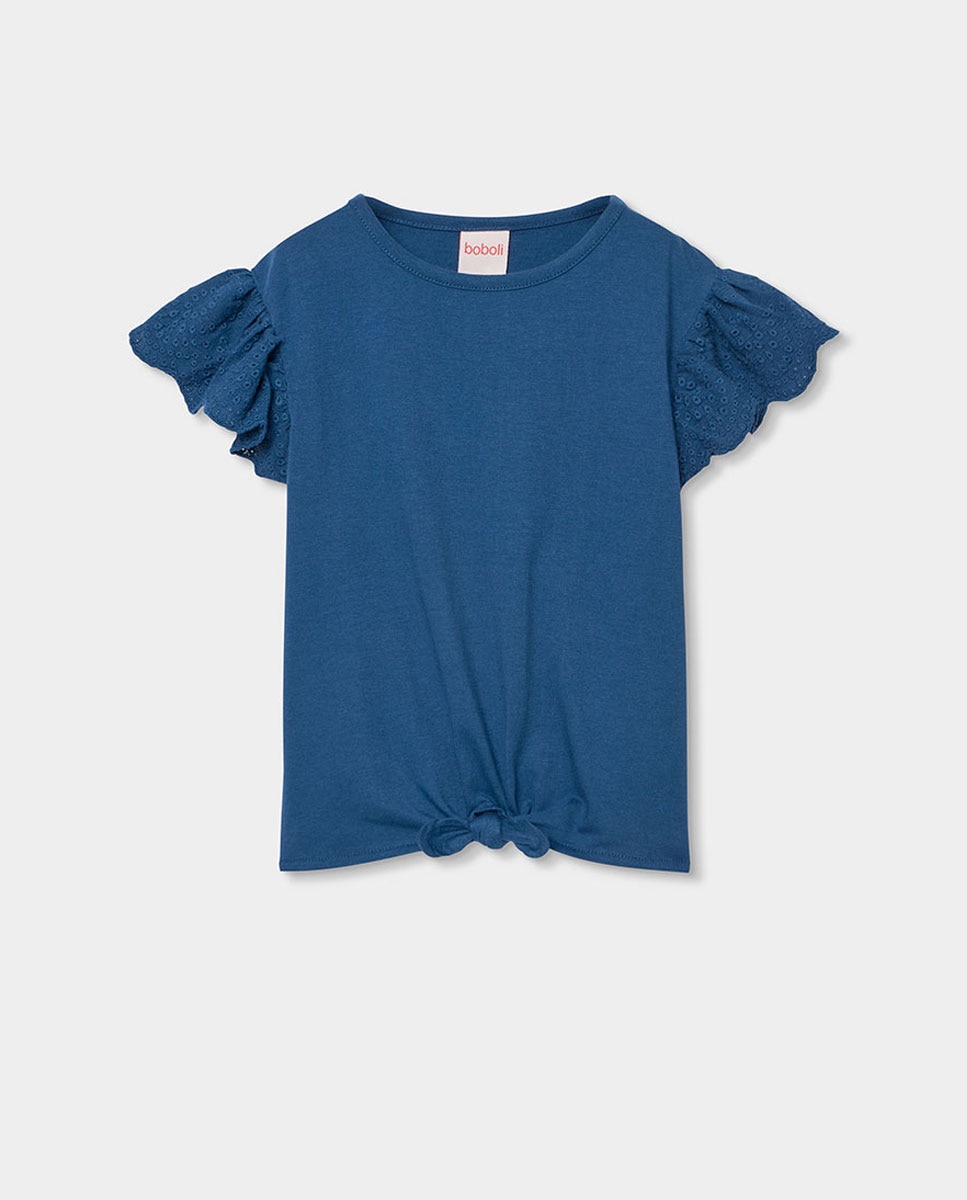 Imagem 0 de T-shirt de Malha Combinada Infantil