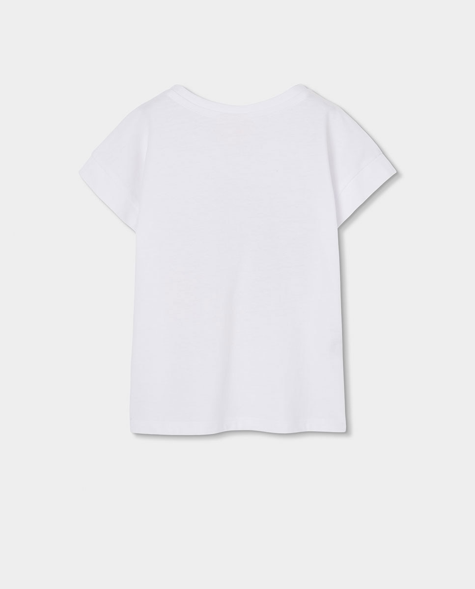 T-shirt de Malha para Bebé Boboli Branco-2