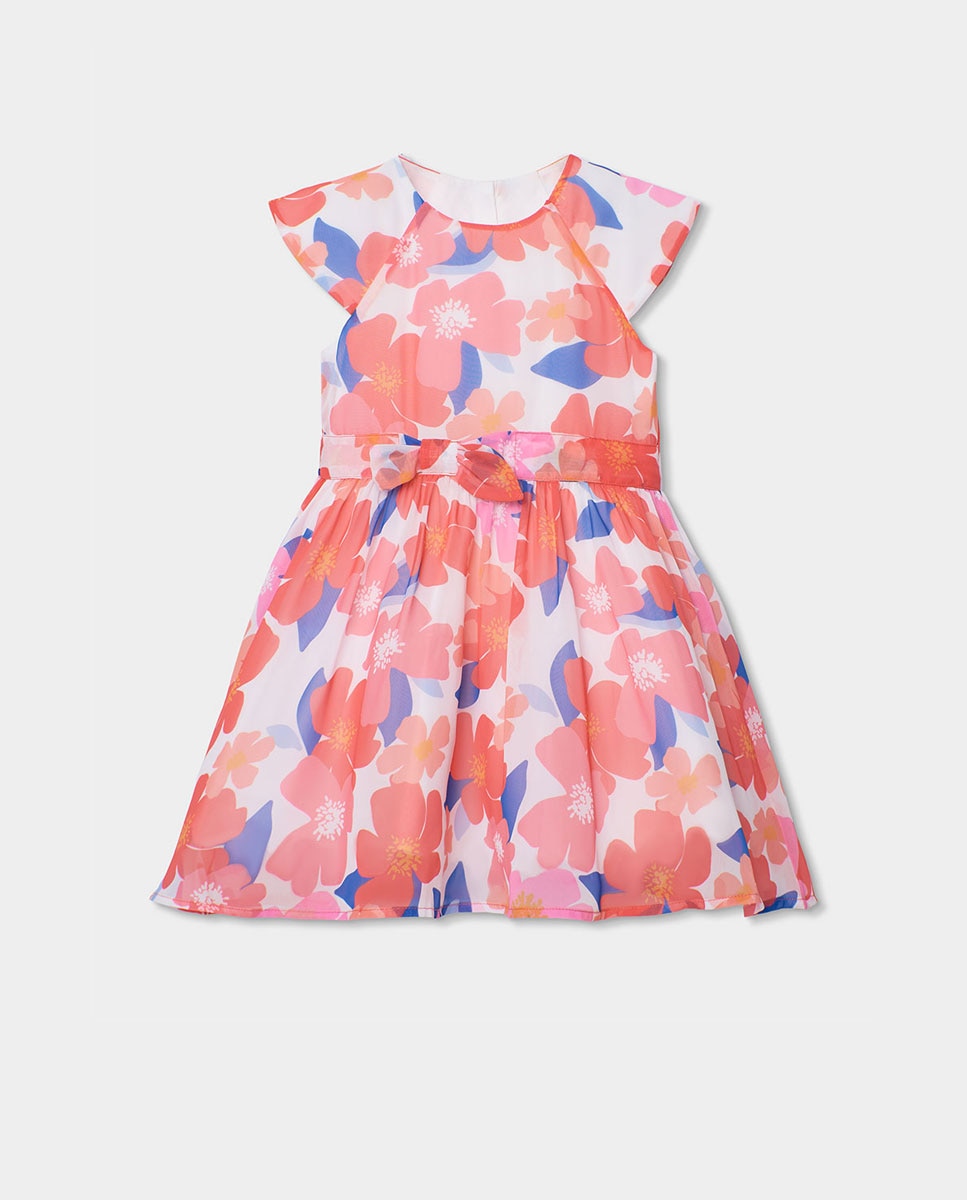 Imagem 0 de Vestido em Gase Flores Infantil