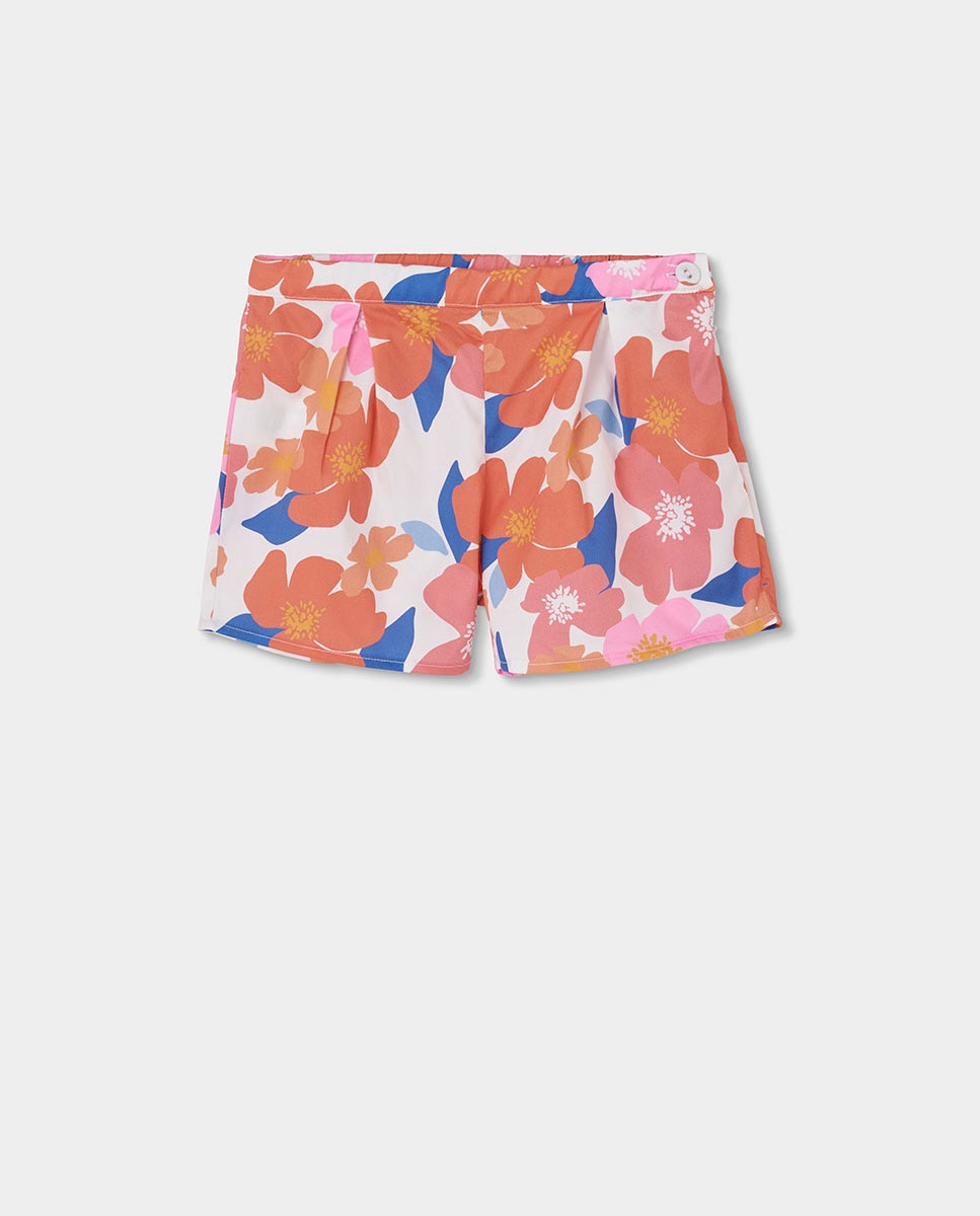 Imagem 0 de Bermudas em Cetim com Flores