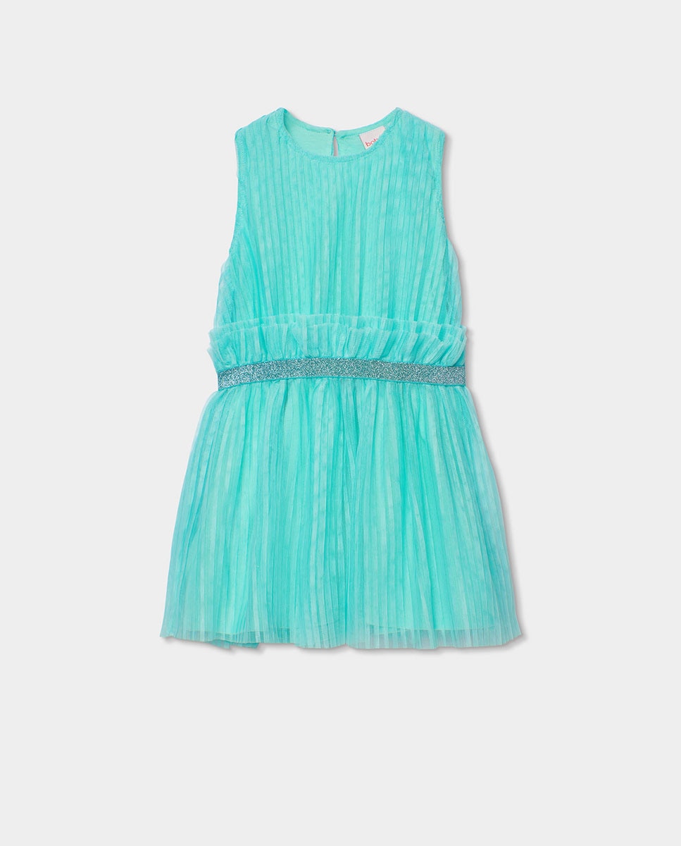 Imagem 0 de Vestido de Tule Plissado Infantil