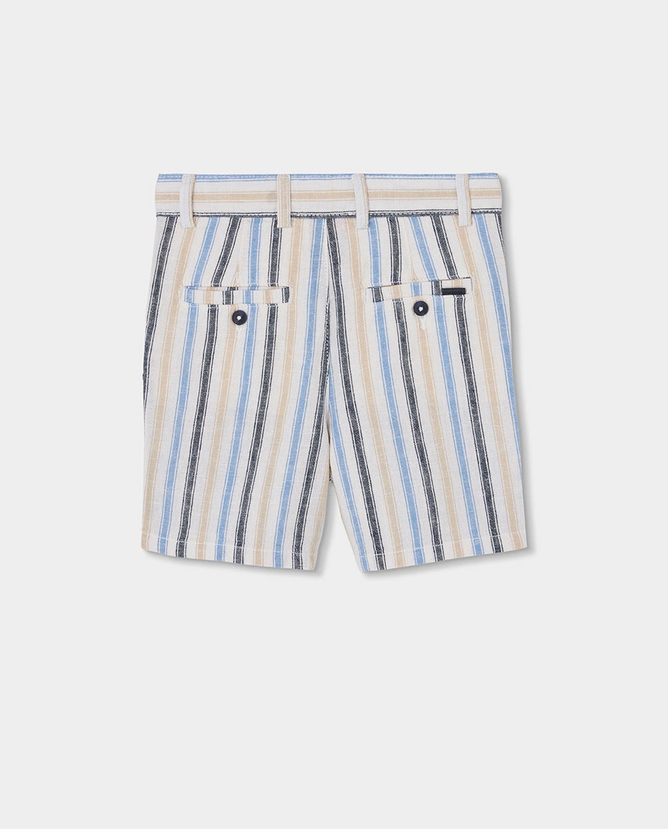 Bermudas de Linho Infantil Azul-2