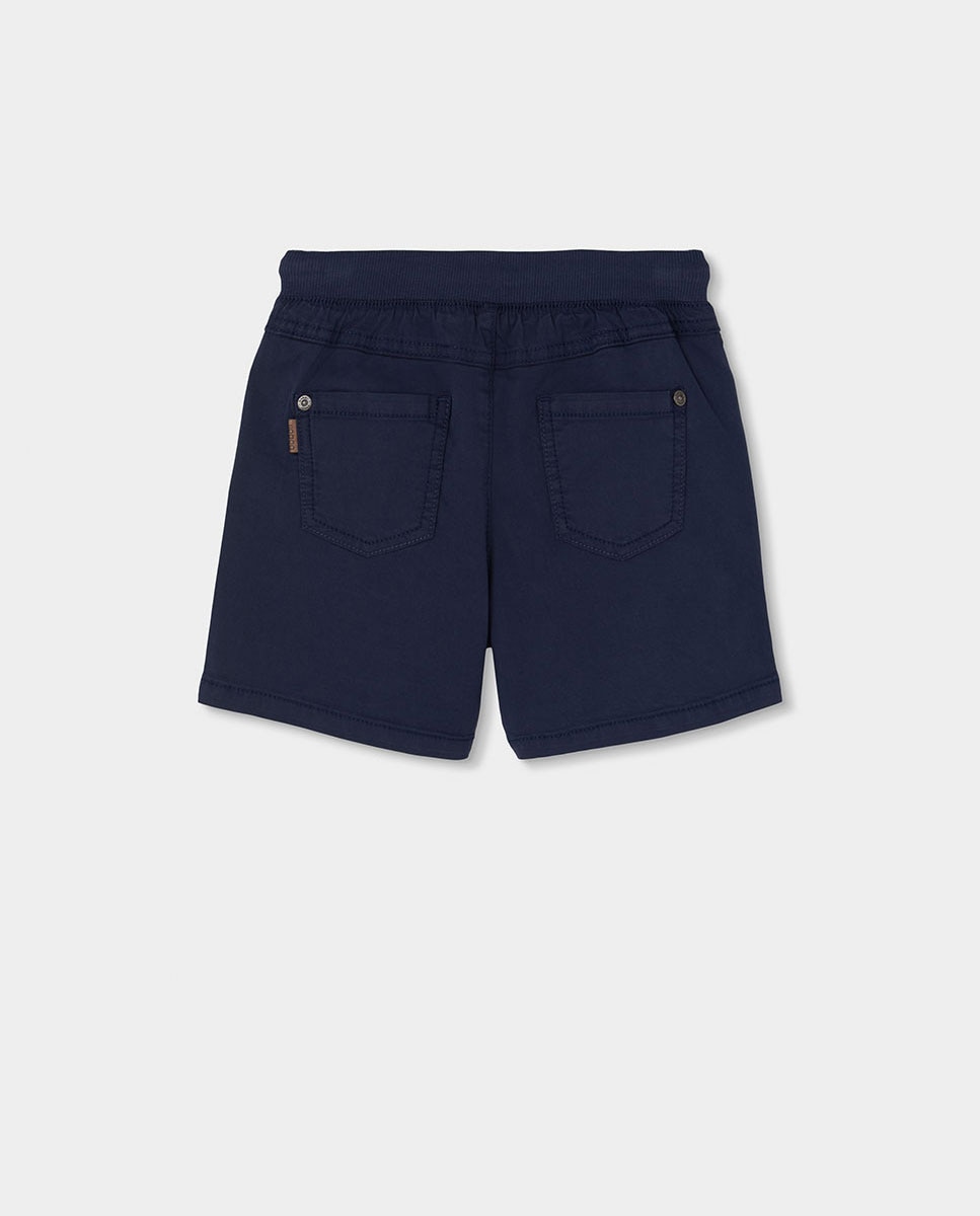 Bermudas Gabardina Infantil Boboli Azul-escuro-2
