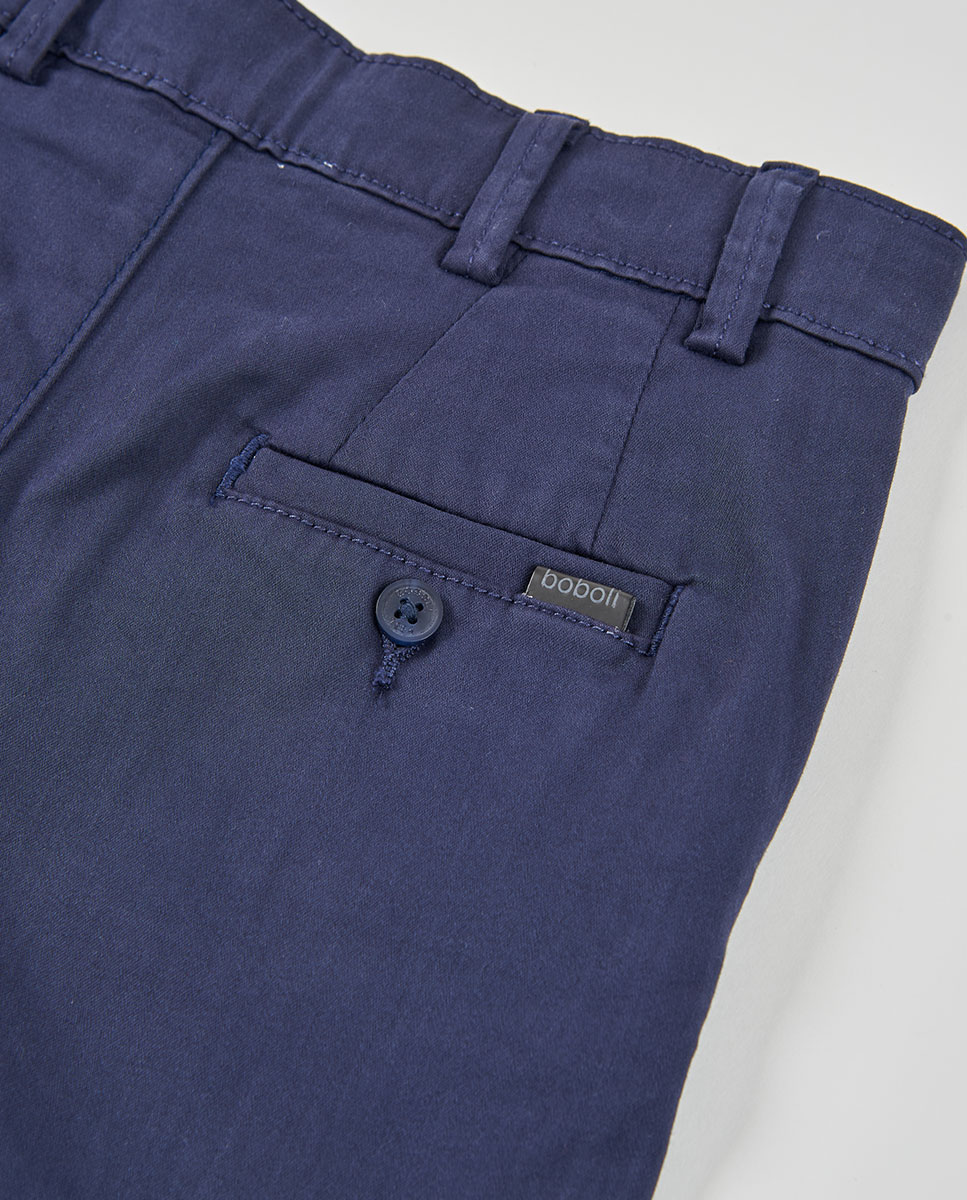 Bermudas de Cetim Infantil Azul / Amarelo-4