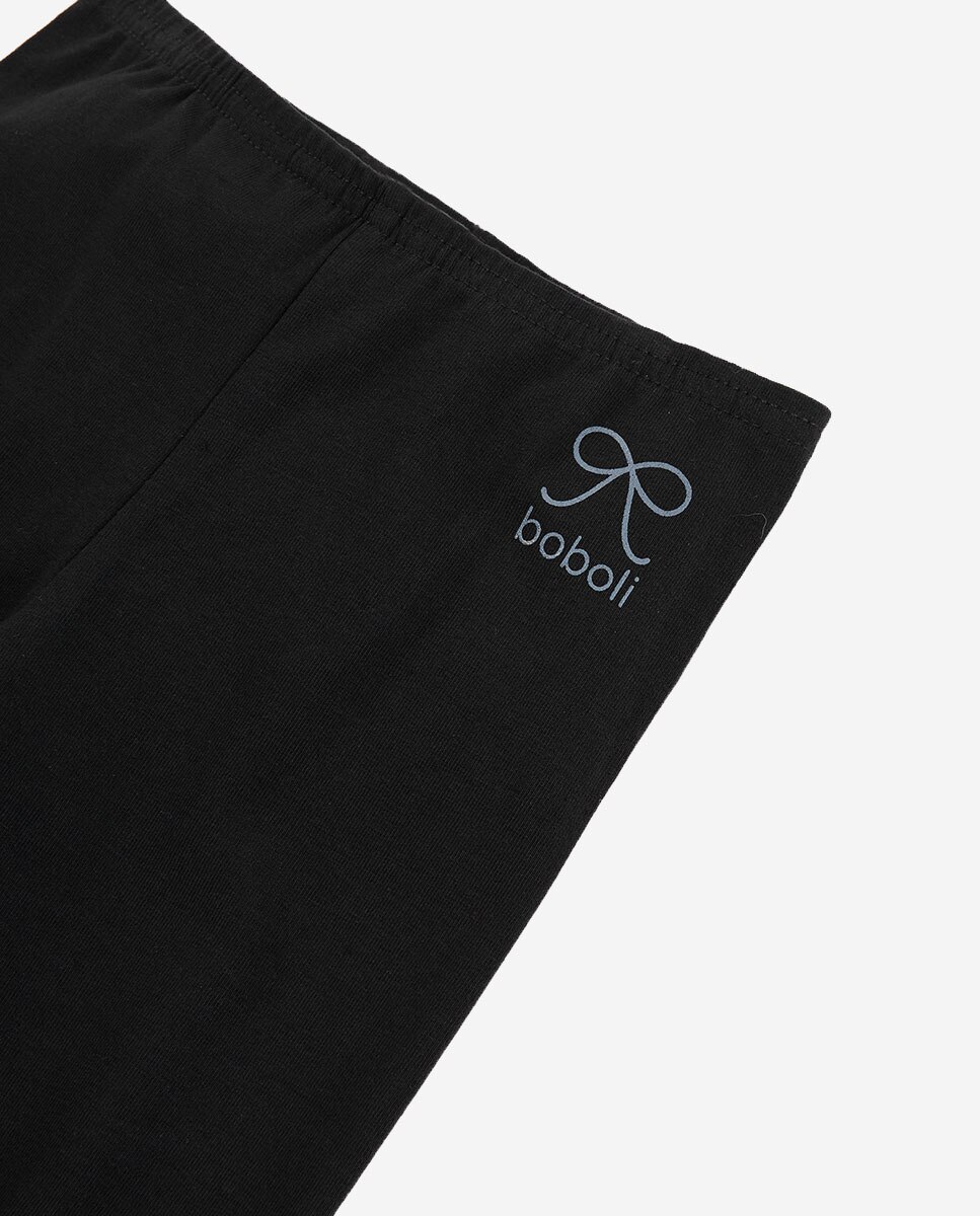 Leggings Infantil de Cintura Subida Preto-3