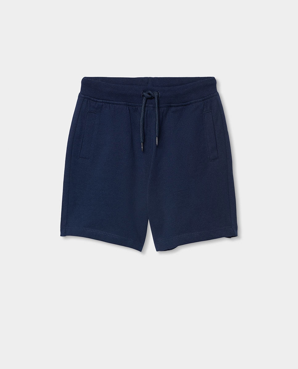 Imagem 0 de Bermudas de Malha 100% Algodão Azul-marinho