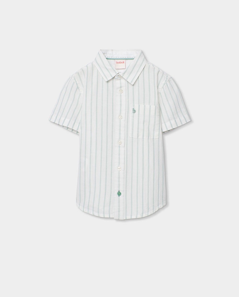 Imagem 0 de Camisa de Linho Às Riscas Infantil