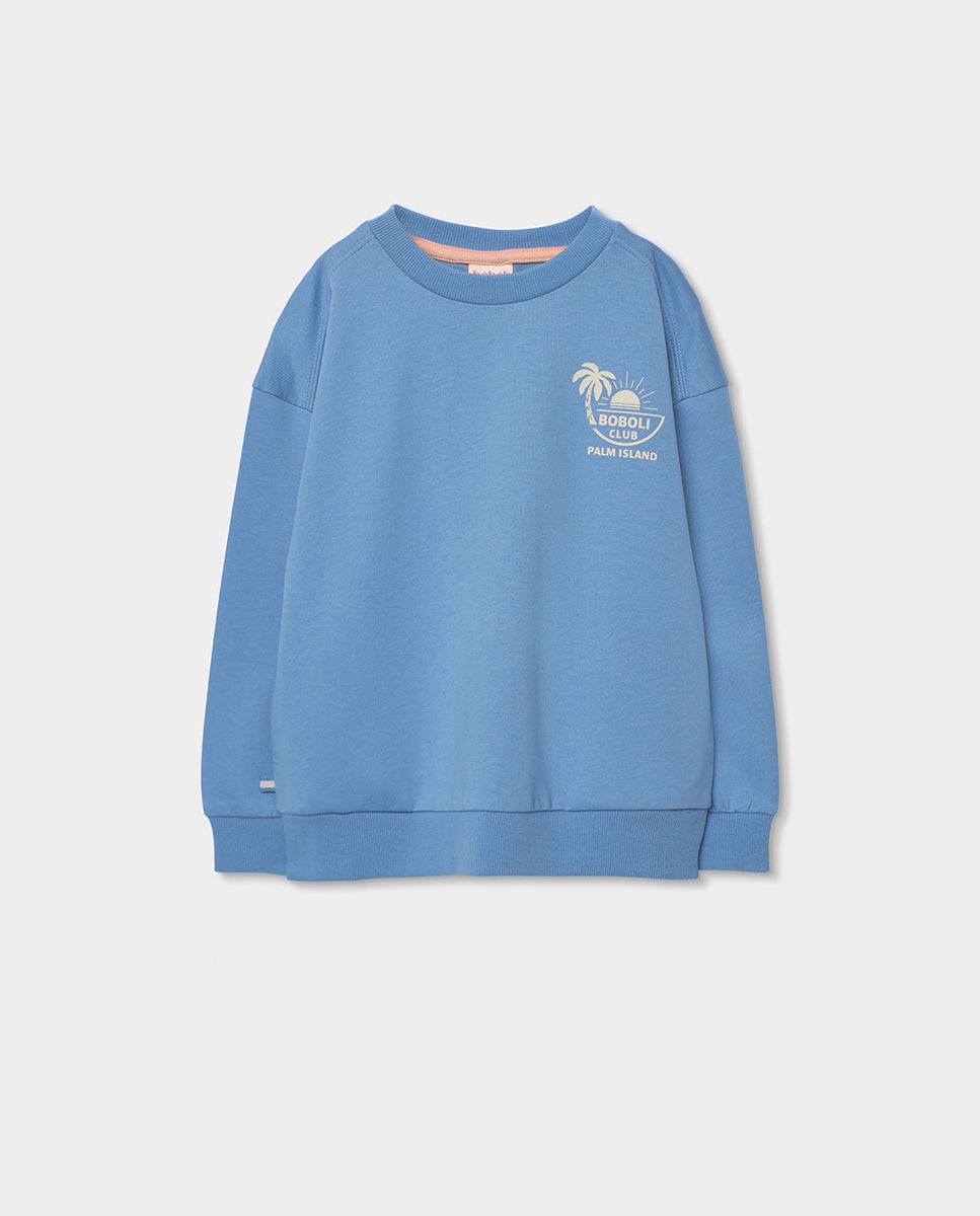 Sweat Felpa Infantil Boboli Azul-celeste-1