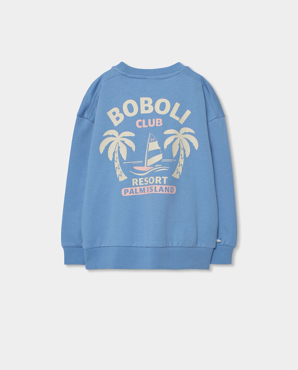 Sweat Felpa Infantil Boboli Azul-celeste-2