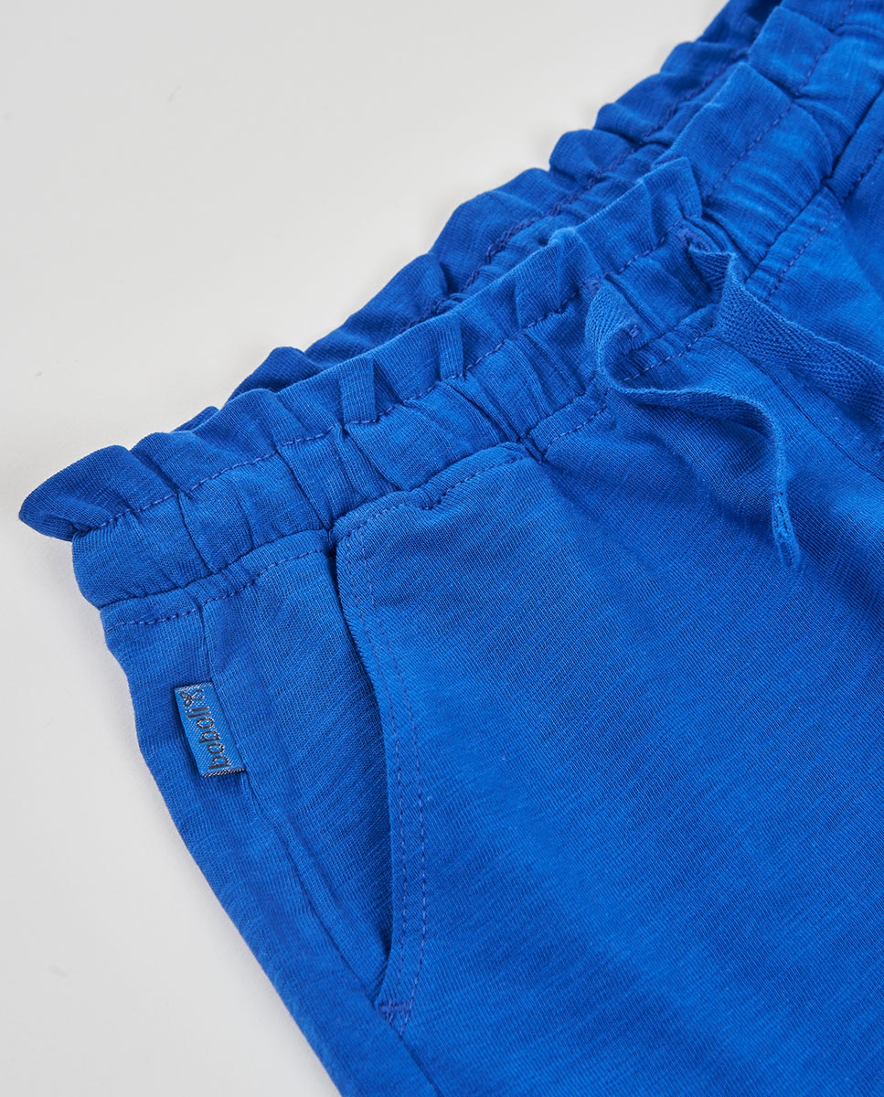 Bermudas de Malha Flamé de Bebé Boboli Azulão-3