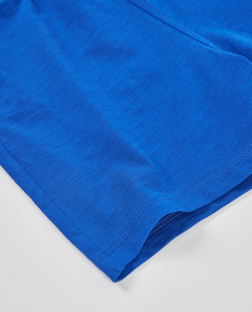 Bermudas de Malha Flamé de Bebé Boboli Azulão-4