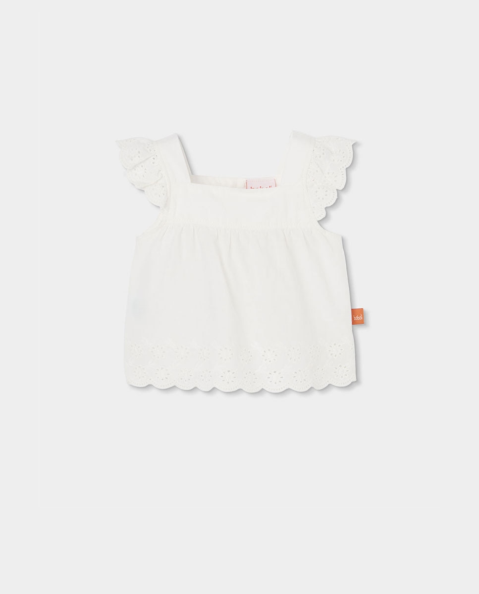 Conjunto de Tecido para Bebé Boboli Branco / Branco-3