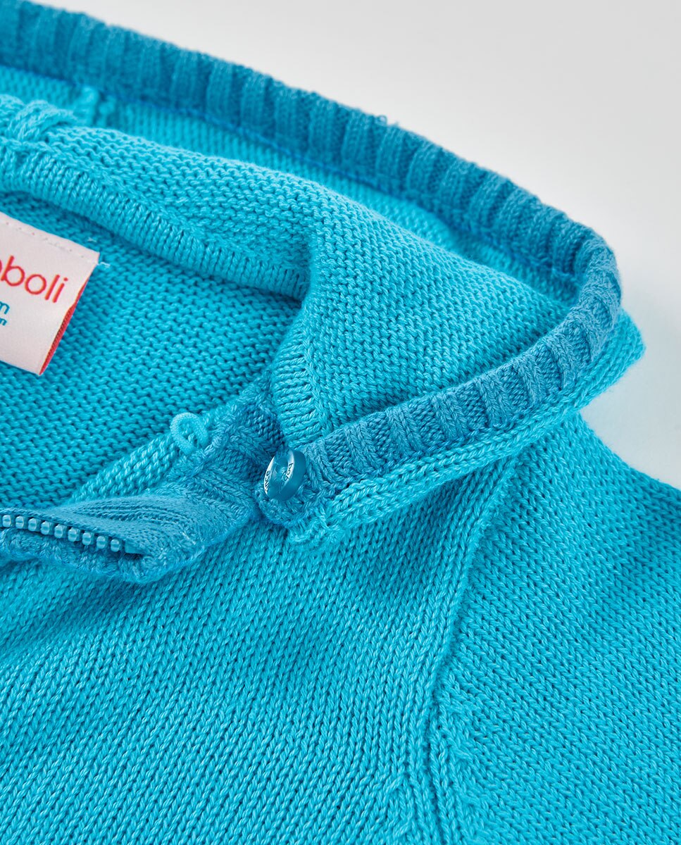 Casaco Tricotosa de Bebé Boboli Azul-turquesa-4