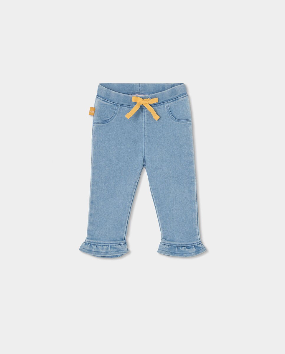 Conjunto de Malha para Bebé Boboli Amarelo-4